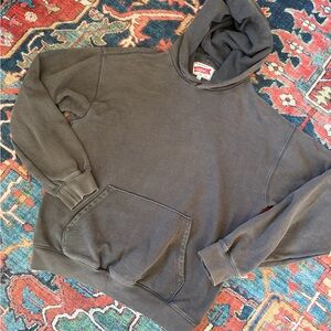 Madewell The McCarren Hoodie faded brown oversized hoodie sz xs